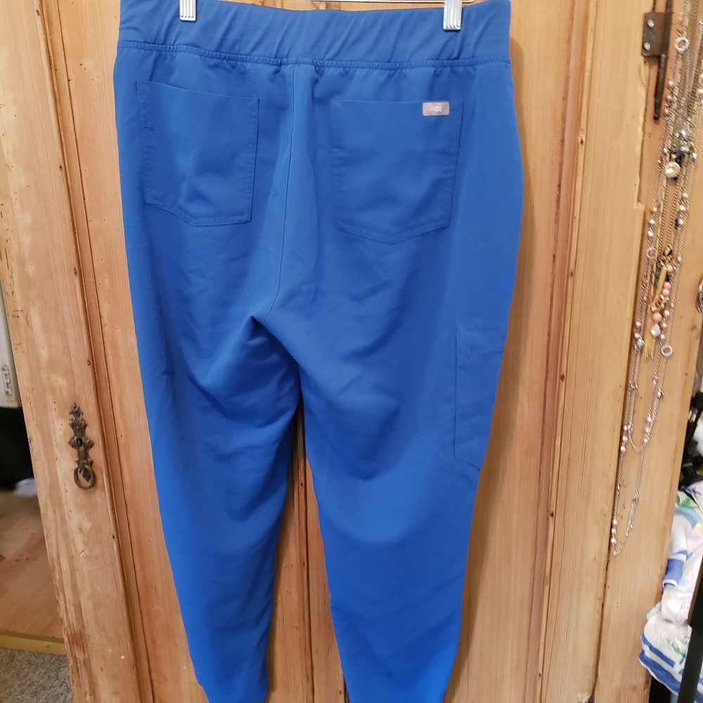 Figs Women's Size L Blue Zamora Jogger Scrubs Pants 2 pair - Picture 4 of 8